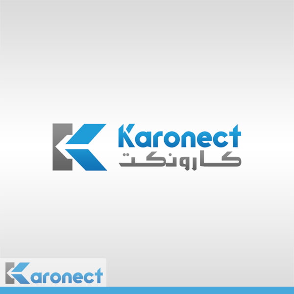 طراحی لوگو ترکیبی karonect لوگو